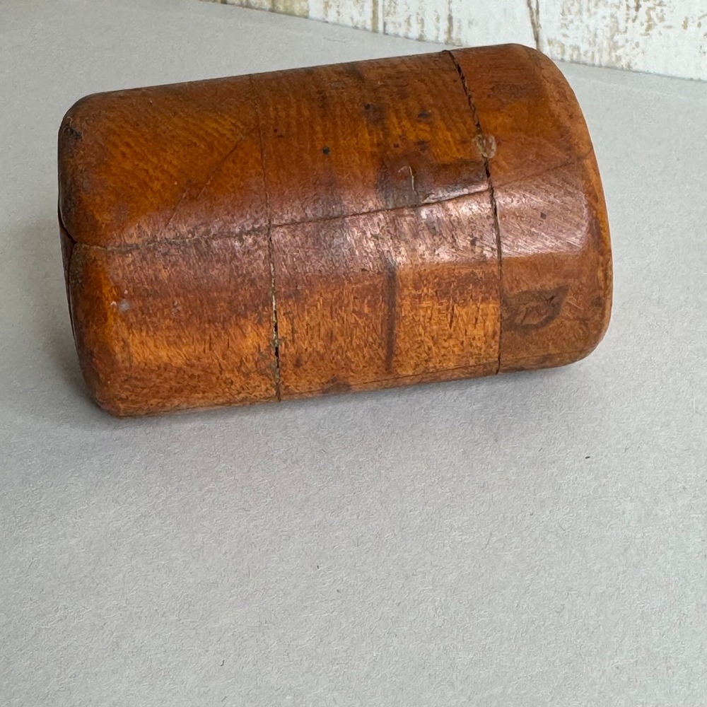 Vintage Folk Art Handcrafted Wooden Puzzle Box Small Trinket Case - Picture 3 of 16